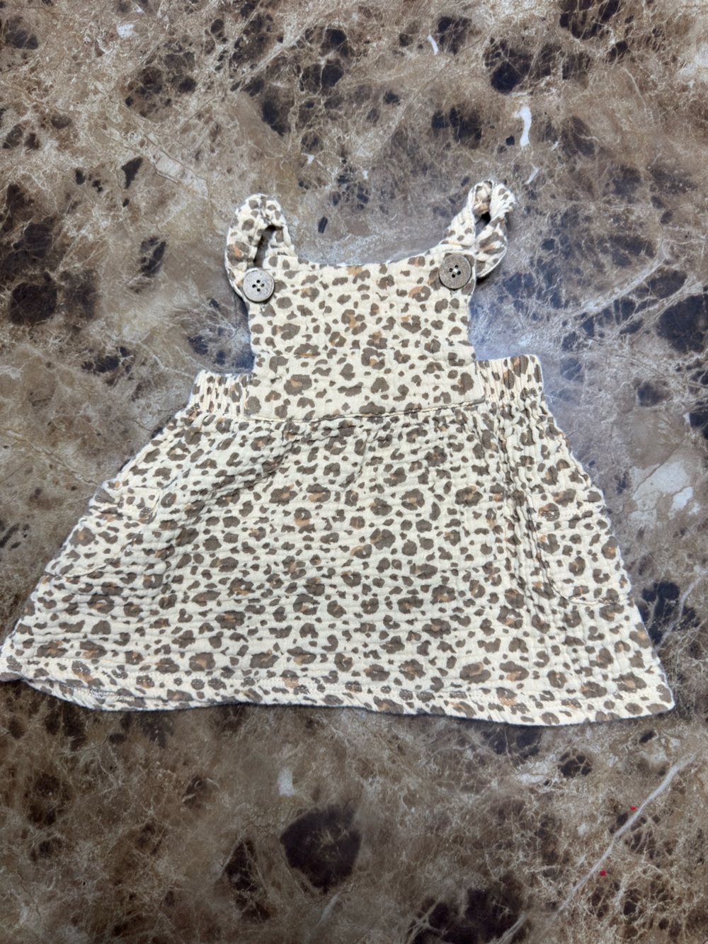 Baby’s Leopard Print Overall Dress - Beige and Brown